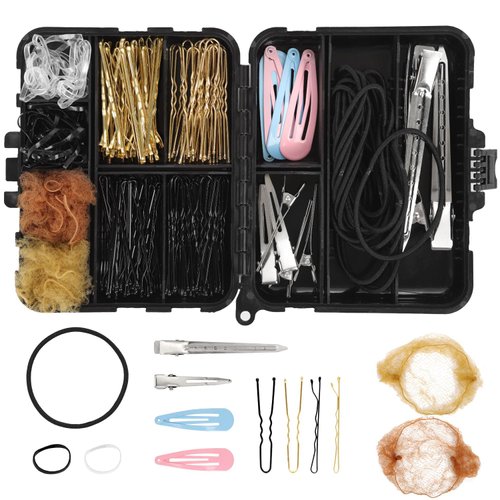 Hair Clip Set, Women's 160pcs Hair Accessories Set Dance Supplies Bobby Pins Girls Beauty Kit with Storage Box for Dance Ballet Cheerleading Events Travel