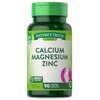 Calcium Magnesium Zinc Supplement | 90 Caplets | Non-GMO and Gluten Free | by Nature's Truth