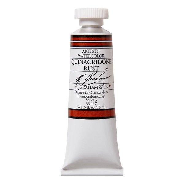 M. Graham 1/2-Ounce Tube Watercolor Paint, Quinacridone Rust