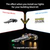 Kyglaring LED Lighting Kit, Compatible with Lego 75383 Darth Maul's Sith Infiltrator Building Blocks Model，75383 LED Light Set (Lego Sets Not Included), Light Up Your Lego!