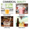Friendly Straw 150 Pack Biodegradable Jumbo Smoothie and Milkshake Straws, 7.75" x .4" Extra Wide Disposable Paper Straws Bulk Pack