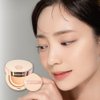 Beaudiani Mesh Tight up Cushion foundation 01 Light Beige, Cushion foundation Korea, Light foundation makeup for natural look, Matte foundation for oily skin, Sweat proof makeup, 24hour long lasting