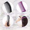 2PCS Detangling Hair Comb for Women, 2-Sided Plastic Hairstyle Comb With Wide and Fine Teeth, All-Purpose Hair Comb for Thin, Thick, Curly, Straight Hair - For Men & Women Combing, Hairstyling