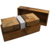 Double Soma Cube with Playing Cards - Wooden Puzzle Game Brain Teaser