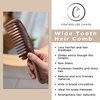 Controlled Chaos Wide Tooth Comb for Curly Hair – 100% Peachwood Anti Static Detangling Comb, Scalp Massaging Wooden Comb for Men, Women & Kids