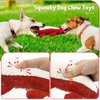 NABOKIO Pet Dog Chews Toy,Pet Dog Toys Squeaky Dog Toys Plush Linen Crocodile Toy Stuffed Animals Crocodile for Dog Training Supplies Cleaning Teeth Toy (Red)