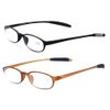Mcoorn Lightweight Reading Glasses,Flexible(Memory Plastic) Readers, Men and Women
