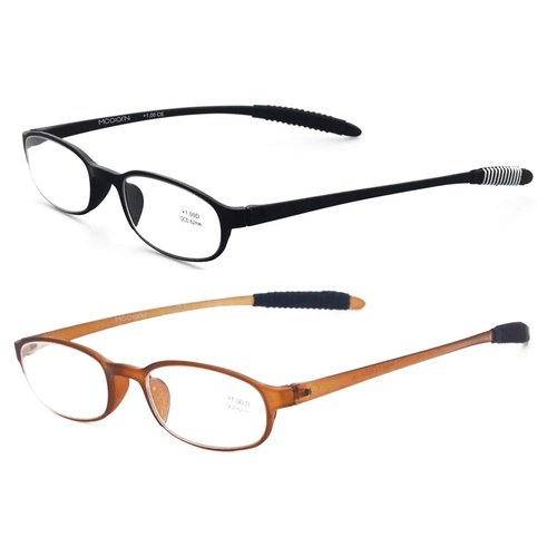 Mcoorn Lightweight Reading Glasses,Flexible(Memory Plastic) Readers, Men and Women