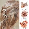 Ahoney 10Pcs Small Hair Claw Clips for Women Girls, 1inch Mini Matte Hair Clips Tiny Claw Hair Clips for Thin Thick Medium Hair Cute Jaw Clips Hair Barrettes Clip with Gift Box (Neutral)