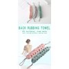 AARainbow 2 Packs Long Stretch Back Sponge with Rope Handles Back Scrubber Bath Shower Mesh Sponge Exfoliating Body Scrub Stretch Braided Loofah for Men and Women (2 Gray)