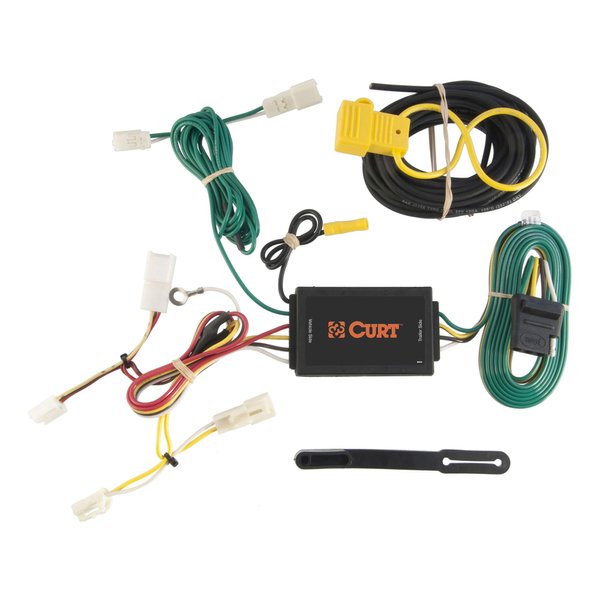 CURT 56106 Vehicle-Side Custom 4-Pin Trailer Wiring Harness, Select Toyota Sienna , Black