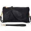 Small Vegan Leather Wristlet Clutch Purse - Crossbody Purse for Women with Wallet
