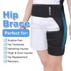 Wisesso Hip Brace for Sciatica, Hip Flexor Compression Wrap for Sciatica Pain Relief, Hip Support for Groin, Thigh, Hamstring, Pulled Muscle Injury, Sciatic Nerve Brace For Men and Women, Blue
