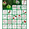 GYGOT 24PCS Small Christmas Stencils for Painting,3x3Inch Reusable Christmas Stencils for Making Christmas Ornaments/Wood Slice/Holiday Cards