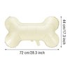 Gejoy 9 Pieces Dog Bone Balloons Bulk Beige Bone Shaped Aluminum Foil Balloons for Animal Pets Puppy Dog Birthday Party Decorations, 28.3 x 17.3 Inches