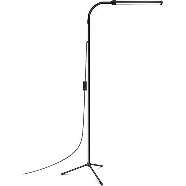 EBEST Led Floor Lamp for Eyelash Extensions Craft Task Floor Standing Light Adjustable Gooseneck Dimmable lash LED Lamp for Facial Spa Salon Makeup