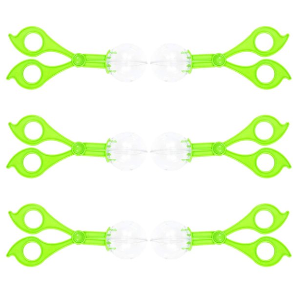 NUOBESTY Kids Outdoor Playset Toys 6pcs Catcher Scissors Catch Clamp Reptiles Feeding Tongs Scooper Resources Handy Scoopers Catch Scissors Bubble Big Beads Child to Feed Toddler Toys