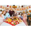 Thanksgiving Party Decorations,Pre-Assembled Thanksgiving Banner Set Including 6 Playmates 1 Banner Garland 21 Hanging Swirls for Home Office Classroom Fall Decor Thanksgiving Decoration