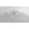 Generic Clear transparent flower shaped hair claw clip medium fine hair
