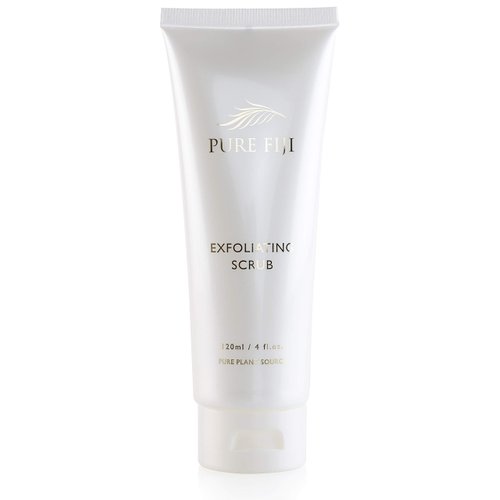 Pure Fiji Exfoliating Scrub - Facial and Body Scrub with Vitamin E, Coconut Oil Exfoliating Body Scrub for Women and Men, 4 Ounce
