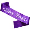LXYXUUN 30th Birthday Sash Violet, Silver Foil Birthday Sash for Women 30th Funny Birthday Party Decorations, Dirty Thirty Bday Sash Gift Ideas