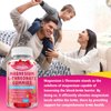 Magnesium L-Threonate Gummies 1000MG, Magnesium Threonate Supplement for Kids & Adults, Muscle & Nervous System Support, Sugar-Free, Raspberry Flavor, 60 Count