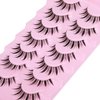 Spiky Manga Lashes 14MM Anime Short Japanese False Eyelashes Natural Wispy Korean Clear Band Cosplay Lashes Pack 7 Pairs by GODDVENUS