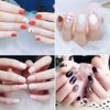 LEQ 1Pcs Dual-ended Nail Design Brush Rhinestone Handle UV Gel Nail Brush Professional Nail Art Tools