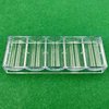 SEETOOOGAMES Poker Chip Tray Rack - Clear Acrylic Casino Chip Holder - Chips Storage Display Case for Texas Hold'em, Blackjack, Gambling, Poker Clubs, Parties or Home Casino Nights - 10 Pack