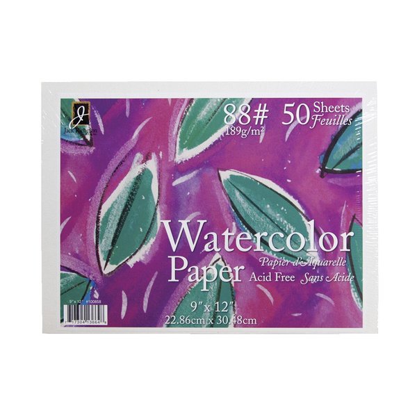 Jack Richeson 50 Pack 9" X 12" 88# Watercolor Paper