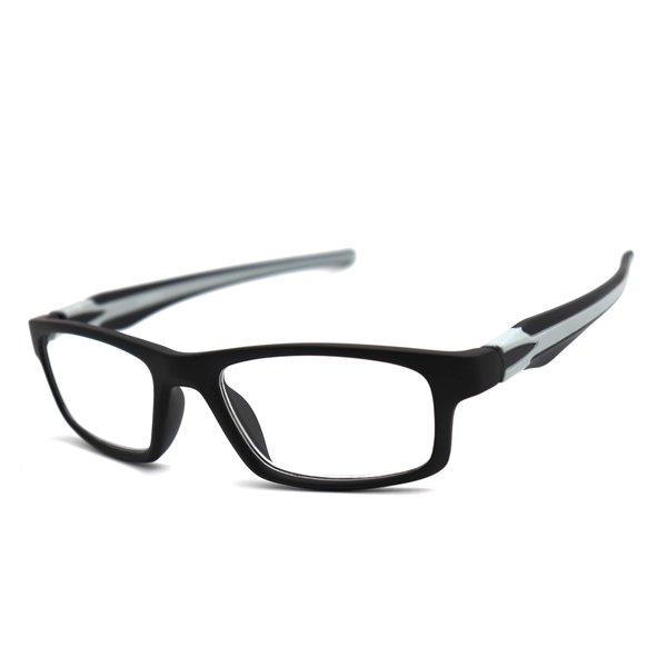 ColorViper Sports Double Injection Readers Flexie Reading Glasses (GREY, +2.00)