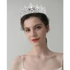 ATODEN Silver Tiara Crown for Women Girls Rhinestone Crystal Princess Queen Crown Full Round Tiara Jewelry Hair Accessories for Bridal Wedding Birthday Party Prom