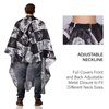 Waterproof Hair Cutting Cape Barber Cape Haircut Cape with Adjustable Snap Closure Hair Cape for Haircuts Salon Cape for Hairstylist Barber Accessories Barber Tools (64" x 56")