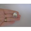 Generic Small mini shiny silver tone metal hair claw clip (Clip quantity: 1 clip)