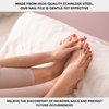 ForPro Professional Collection Ingrown Nail File, Stainless Steel, Ingrown Toenail Tool with Angled End