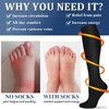 5 Pairs Knee High Graduated Compression Socks For Women and Men - Best Medical, Nursing, Travel & Flight Socks - Running & Fitness - 15-20mmHg (L/XL, Assorted 2)