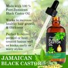 120ml Jamaican Black Castor Oil, Organic Body Massage Castor Oil, Castor Oil Organic Cold Pressed Unrefined, Hair Treatment Oil for Eyelashes, Eyebrows Growth, Skin Moisturizer