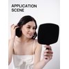 OMIRO Hand Mirror, Black Handheld Mirror with Handle, 6.3" W x 9.6" L