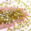 1440Pcs Lemon yellow Crystal Rhinestones,Glass Flatback Rhinestones Gemstones for Nail Face Makeup Art Crafts Clothes Decoration -(SS20, 4.8mm,Lemon yellow)