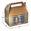Hammont Paper Treat Boxes - (10 Pack) - Party Favors Treat Container Cookie Boxes Cute Designs Perfect for Parties and Celebrations 6.25" x 3.75" x 3.5" (Prison)