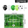 LXlucktim Soccer Birthday Party Decorations, 178 Pcs Soccer Ball Theme Party Supplies for Boys Baby - Banner, Cake, and Cupcake Toppers, Balloons. Hanging Swirl, Backdrop, Soccer Stickers