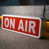 ON AIR Light Sign Recording Sign Studio Warning Signfor (Studio/Home Studio/Company/Desk or Wall Decor). Simple and Easy ON/Off Switch Button.Up Lighted Broadcast Warning Sign Finished (White)