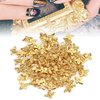 3D Nail Art Accessories, 100pcs Metal Bees Nail Charms 3D Nail Art Decoration Gold Alloy Nail Charming Stickers Gold Nail Decals Manicure DIY Nail Art Supplies(Gold (100 pieces))