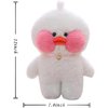 AKMRWJWC White Duck Stuffed Animal Toy Soft Plush Toy for Kids Girls DIY Hugglable Plush Stuffed Toy with Cute Headband and Costume Best Gifts for Christmas. (12inch/30cm) White Yellow