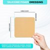 MedVance TM Silicone - Silicone Adhesive Foam Absorbent Dressing, 6"x6", Box of 5 dressings