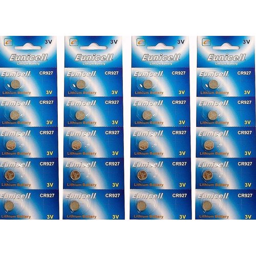 Eunicell CR927 Lithium Blister Pack 3V 3 Volt Coin Cell Batteries (40 pcs)