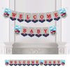 Big Dot of Happiness Fired Up Fire Truck - Firefighter Firetruck Baby Shower Bunting Banner - Party Decorations - Welcome Baby