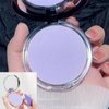 Chillab Lavender Matte Powder,Chillab Lavender Matte Oil Control Face Pressed Powder,Fine Powder,Flawless Matte Finish,Long-Lasting Oil Control,Light and Waterproof,Creating Soft Makeup(1PCS)