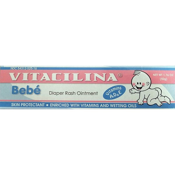 Vitacilina Bebe Diaper Rash Ointment 1.76 oz. (Quantity of 6)