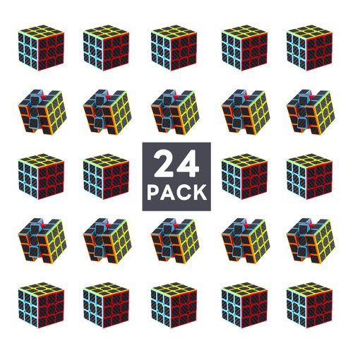 Generic 24 pack 3cm mini cube,Magic Puzzles, Puzzle Boxes，Magic Cube，Stress Relief Toys, Kids' Handheld Games Party Favors，Birthday Party Gifts